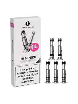 PACK DE 5 RÉSISTANCES UB MINI - LOST VAPE 0,8 OHM
