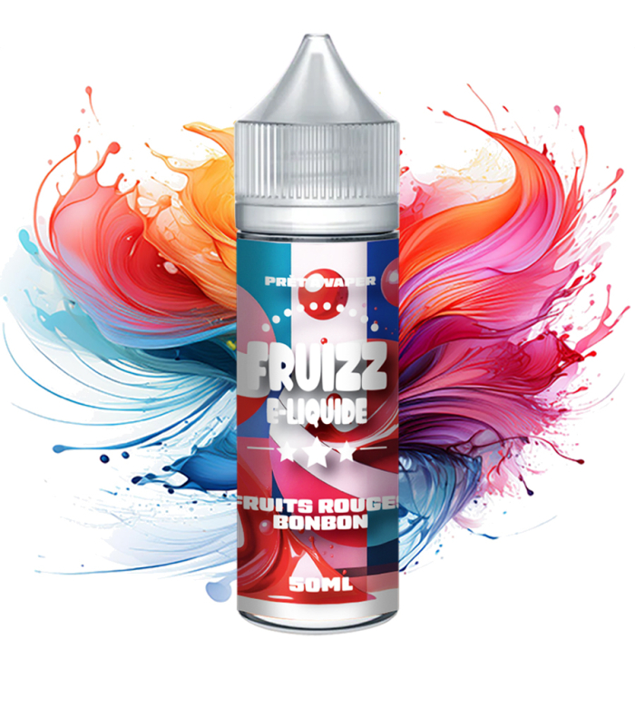 E-LIQUIDE  FRUITS ROUGES BONBON - FRUIZZ 50ML