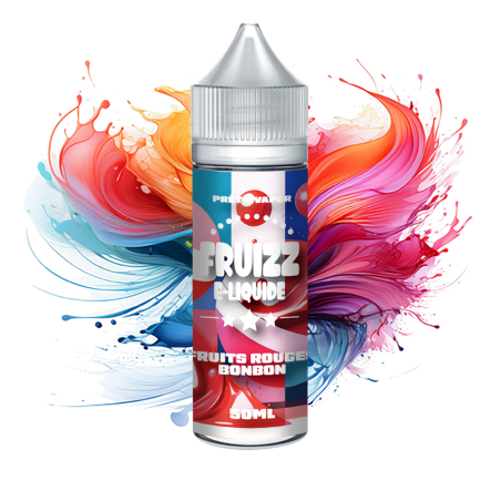 E-LIQUIDE  FRUITS ROUGES BONBON - FRUIZZ 50ML