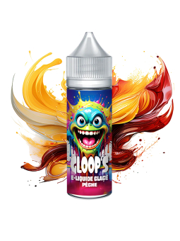 E-liquide Glacé Pêche 50ML GLOOP'S goût fruit d'été sucré vapoteuse