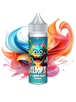 E-liquide Glacé Pomme 50ML GLOOP'S saveur fruit croquant rafraîchissant e-cigarette