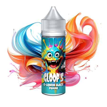 E-liquide Glacé Pomme 50ML GLOOP'S saveur fruit croquant rafraîchissant e-cigarette