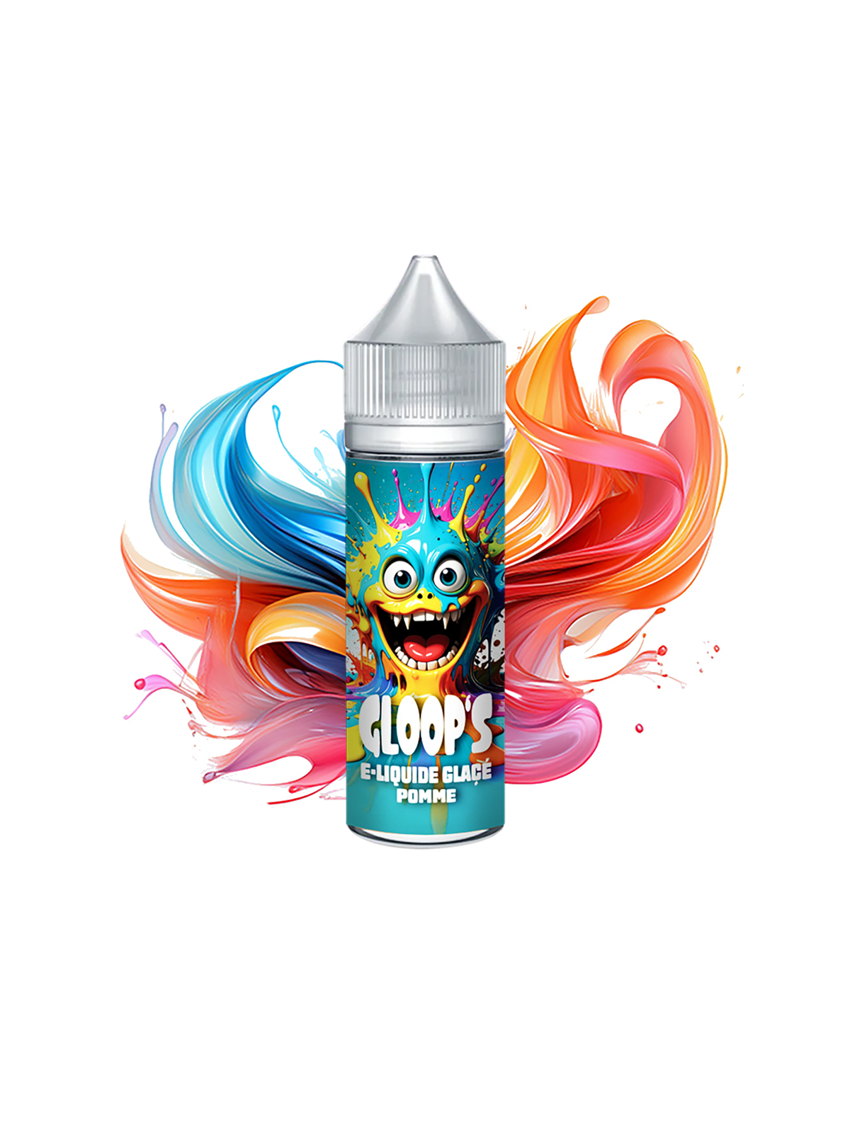 E-liquide Glacé Pomme 50ML GLOOP'S saveur fruit croquant rafraîchissant e-cigarette