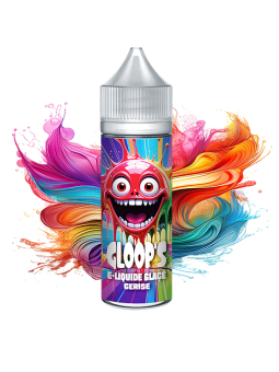 E-liquide Glacé Cerise 50ML GLOOP'S saveur fruitée fraîche e-cigarette
