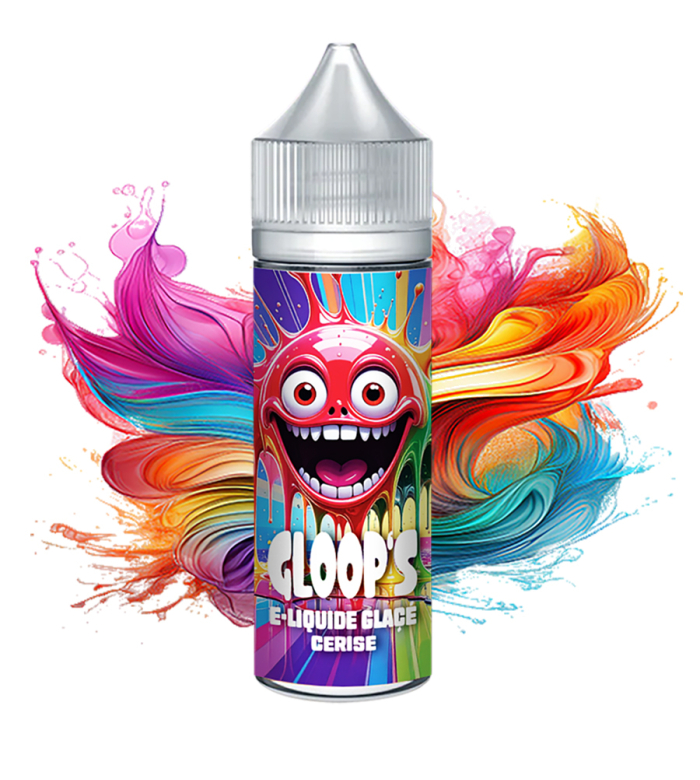 E-liquide Glacé Cerise 50ML GLOOP'S saveur fruitée fraîche e-cigarette