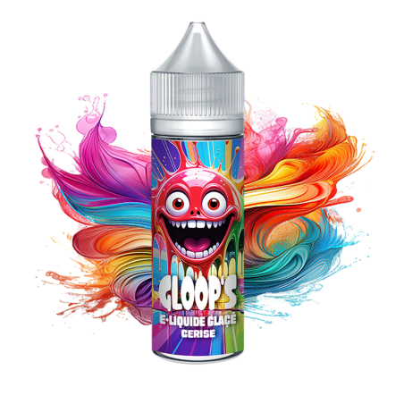 E-liquide Glacé Cerise 50ML GLOOP'S saveur fruitée fraîche e-cigarette