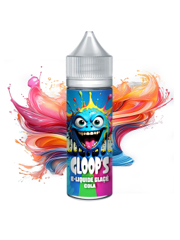E-liquide Glacé Cola 50ML GLOOP'S boisson pétillante sucrée pour vapoteur