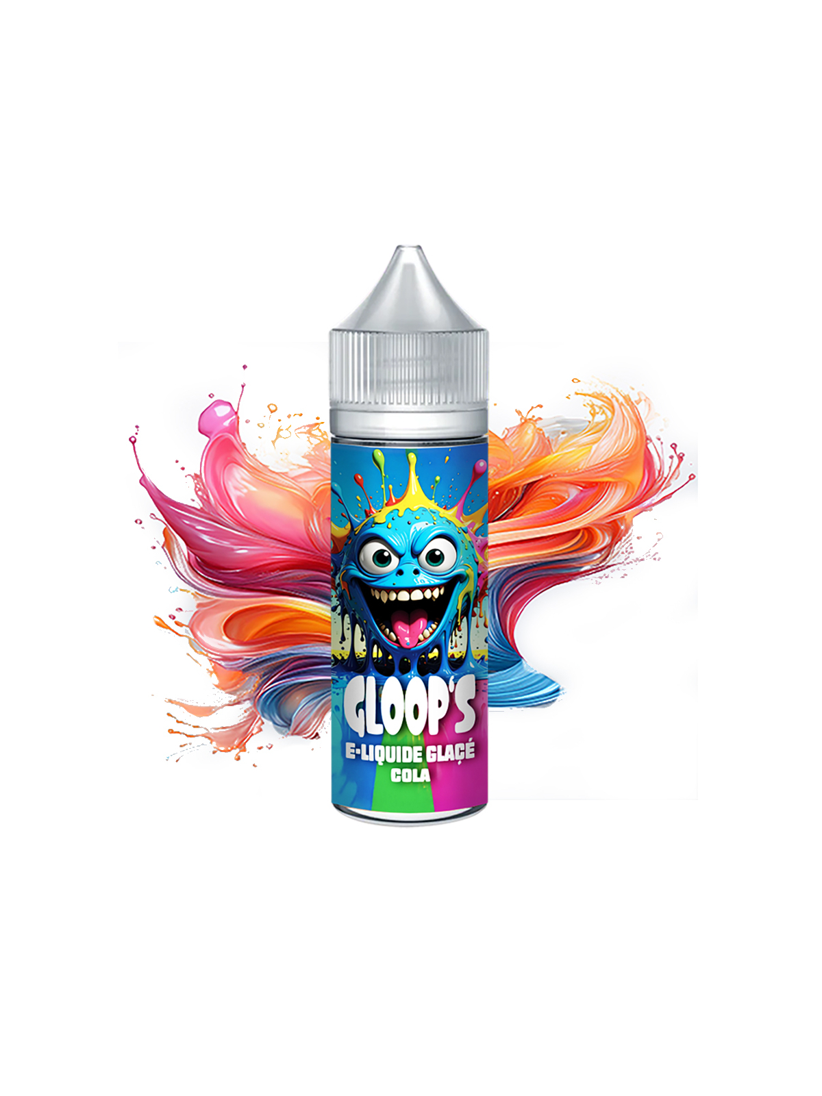E-liquide Glacé Cola 50ML GLOOP'S boisson pétillante sucrée pour vapoteur