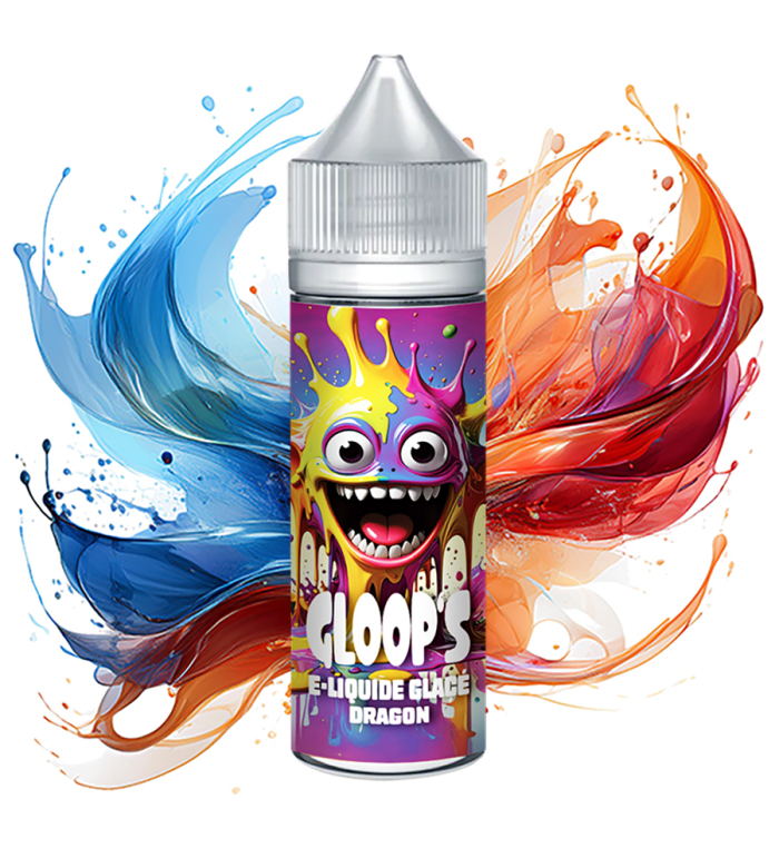 E-liquide Glacé Dragon 50ML GLOOP'S fruit exotique frais pas cher e-cigarette