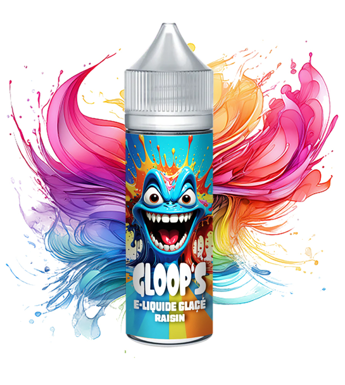 E-liquide Glacé Raisin 50ML GLOOP'S fruit sucré gourmand pas cher vapoteuse