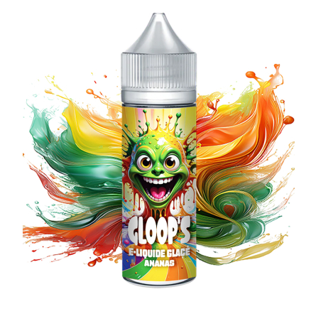 E-liquide Glacé Ananas 50ML GLOOP'S pas cher pour cigarette électronique