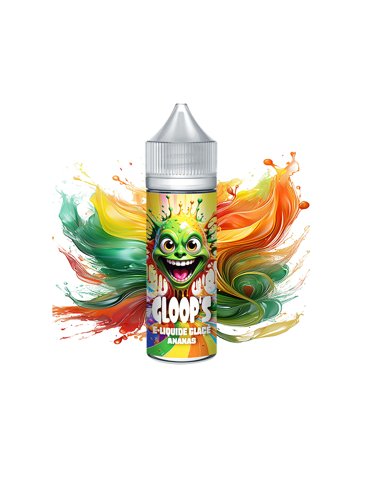 E-liquide Glacé Ananas 50ML GLOOP'S pas cher pour cigarette électronique