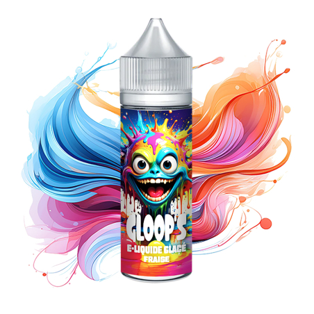 E-liquide Glacé Fraise 50ML GLOOP'S fruit rouge gourmand vapoteuse pas cher