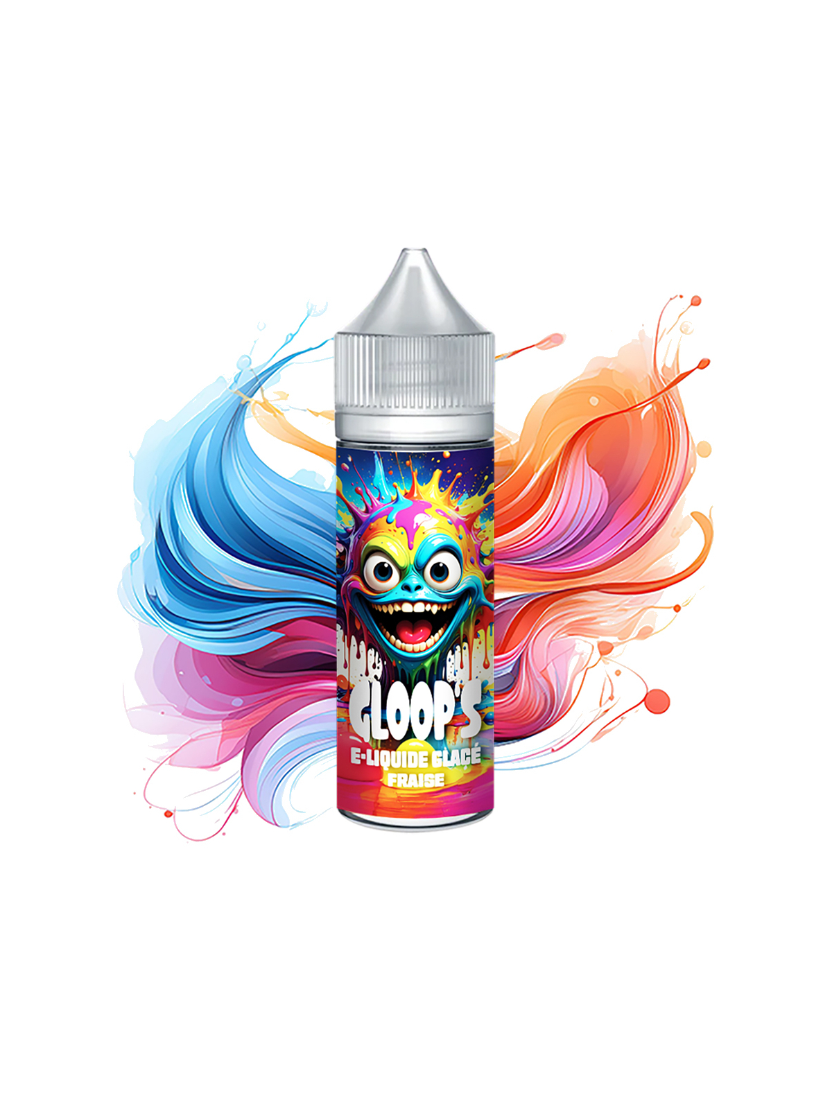 E-liquide Glacé Fraise 50ML GLOOP'S fruit rouge gourmand vapoteuse pas cher