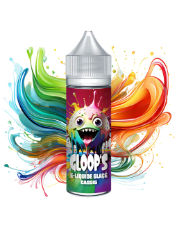 E-liquide Glacé Cassis 50ML GLOOP'S fruit rouge intense pour vapoteuse
