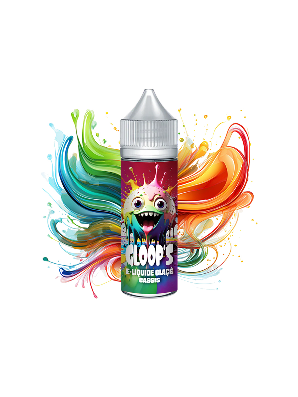 E-liquide Glacé Cassis 50ML GLOOP'S fruit rouge intense pour vapoteuse