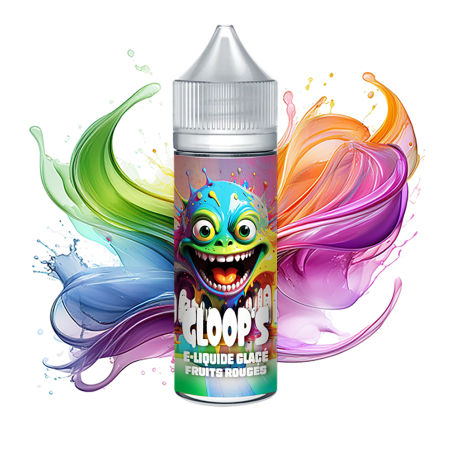 E-liquide Glacé Fruits Rouges 50ML GLOOP'S mélange fruité frais vapoteuse