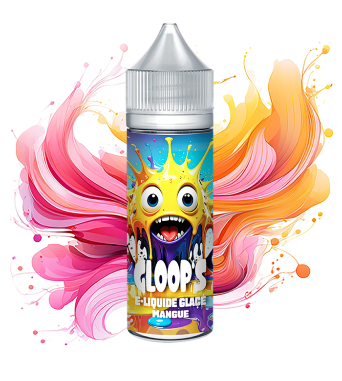 E-liquide Glacé Mangue 50ML GLOOP'S fruit exotique sucré rafraîchissant vapoteuse