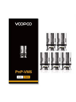 PACK DE 5 RÉSISTANCES PnP-VM - VOOPOO 0,2 OHM