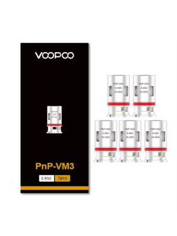 PACK DE 5 RÉSISTANCES PnP-VM - VOOPOO 0,45 OHM