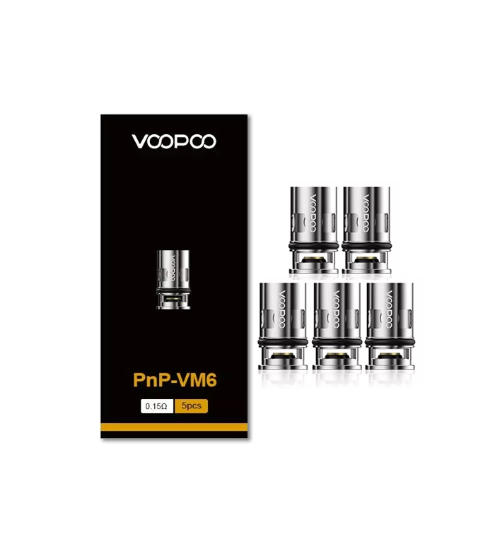 PACK DE 5 RÉSISTANCES PnP-VM - VOOPOO 0,15 OHM)