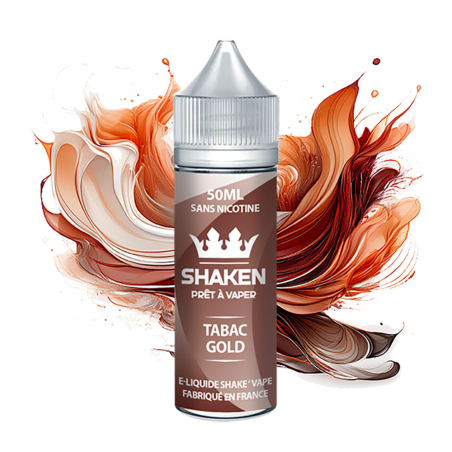 E-liquide 50ML TABAC GOLD 50ML – SHAKEN pour vapoteuse