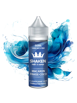 E-liquide 50ML MACARON FRAISE COCO 50ML – SHAKEN livraison rapide