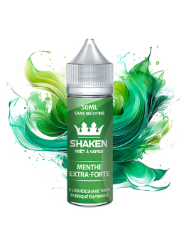 E-liquide 50ML MENTHE EXTRA-FORTE 50ML – SHAKEN pour vapoteuse sur eliquide-shop.fr