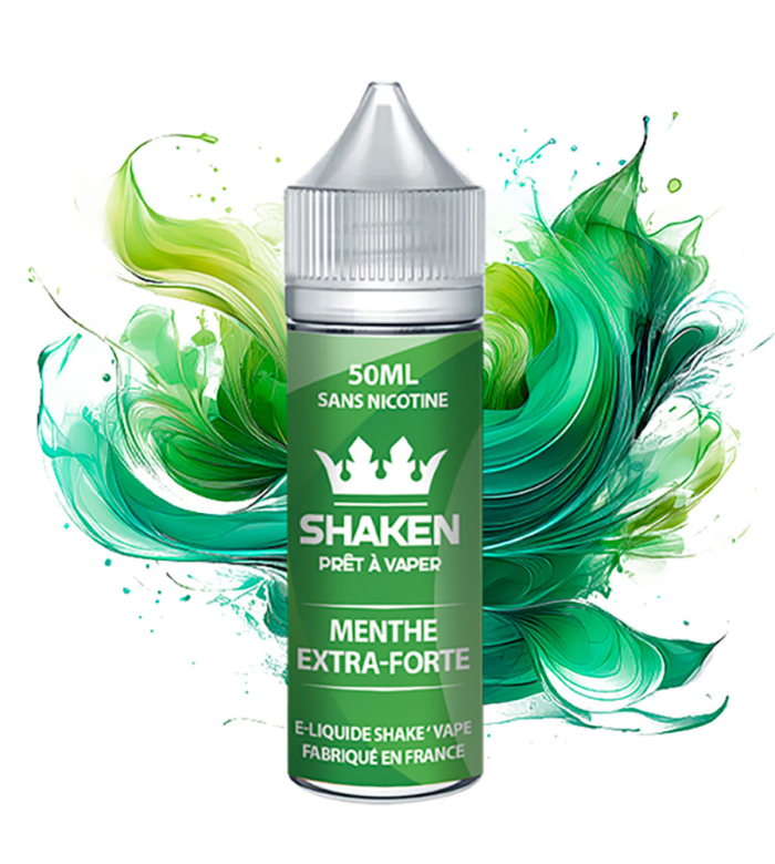 E-liquide 50ML MENTHE EXTRA-FORTE 50ML – SHAKEN pour vapoteuse sur eliquide-shop.fr