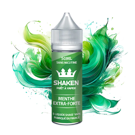 E-liquide 50ML MENTHE EXTRA-FORTE 50ML – SHAKEN pour vapoteuse sur eliquide-shop.fr