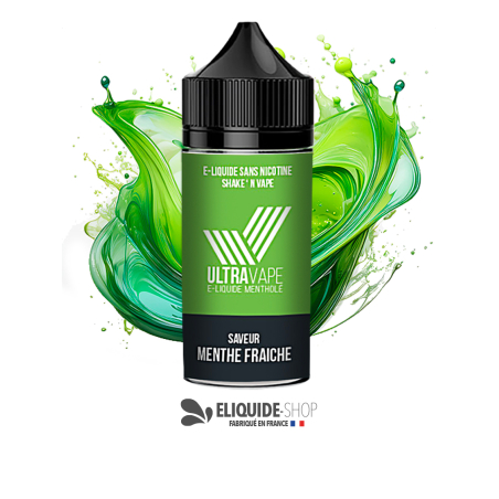 E-LIQUIDE  MENTHE FRAICHE - ULTRAVAPE 100ML
