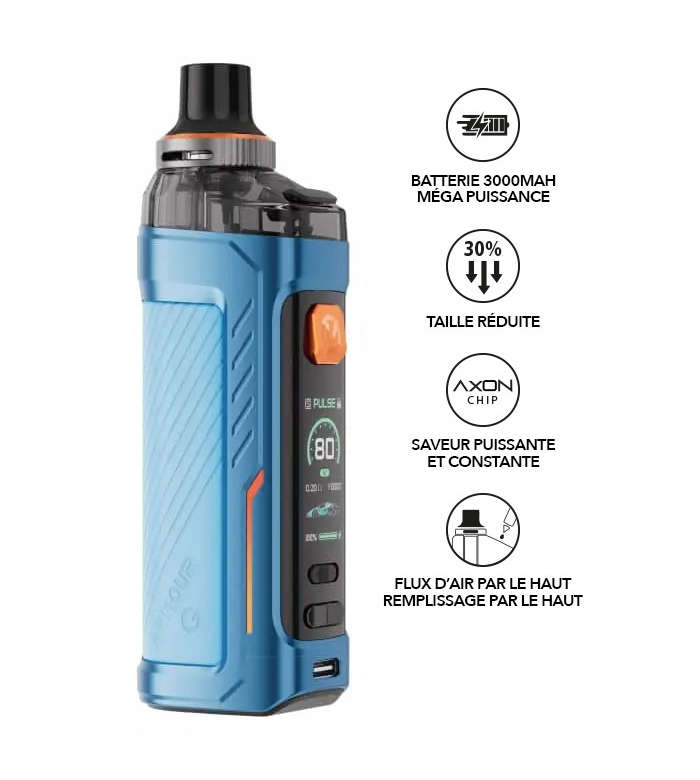 POD ARMOUR G MTL - VAPORESSO BLEU