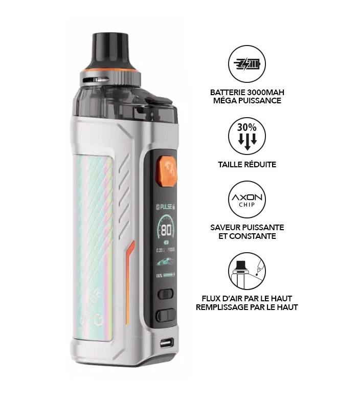POD ARMOUR G MTL - VAPORESSO SILVER