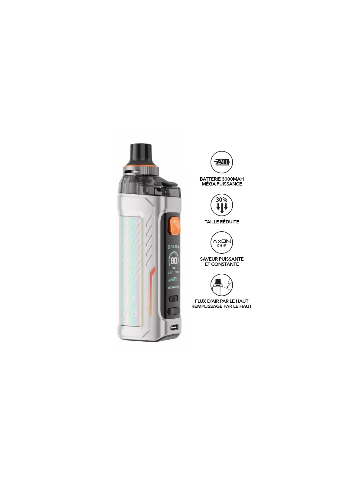 POD ARMOUR G MTL - VAPORESSO SILVER