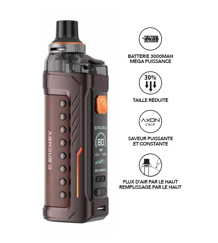 POD ARMOUR G MTL - VAPORESSO MARRON