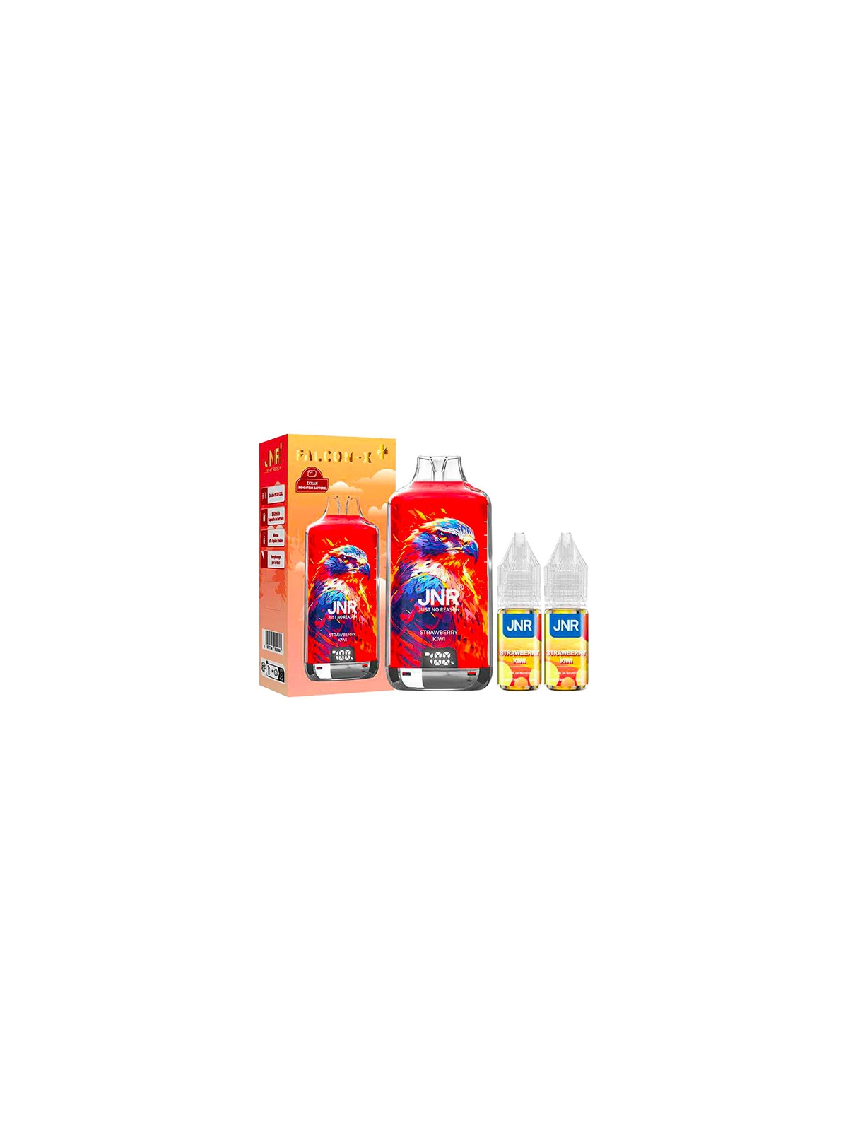 POD RECHARGEABLE - FALCON X 2800 JNR - STRAWBERRY KIWI