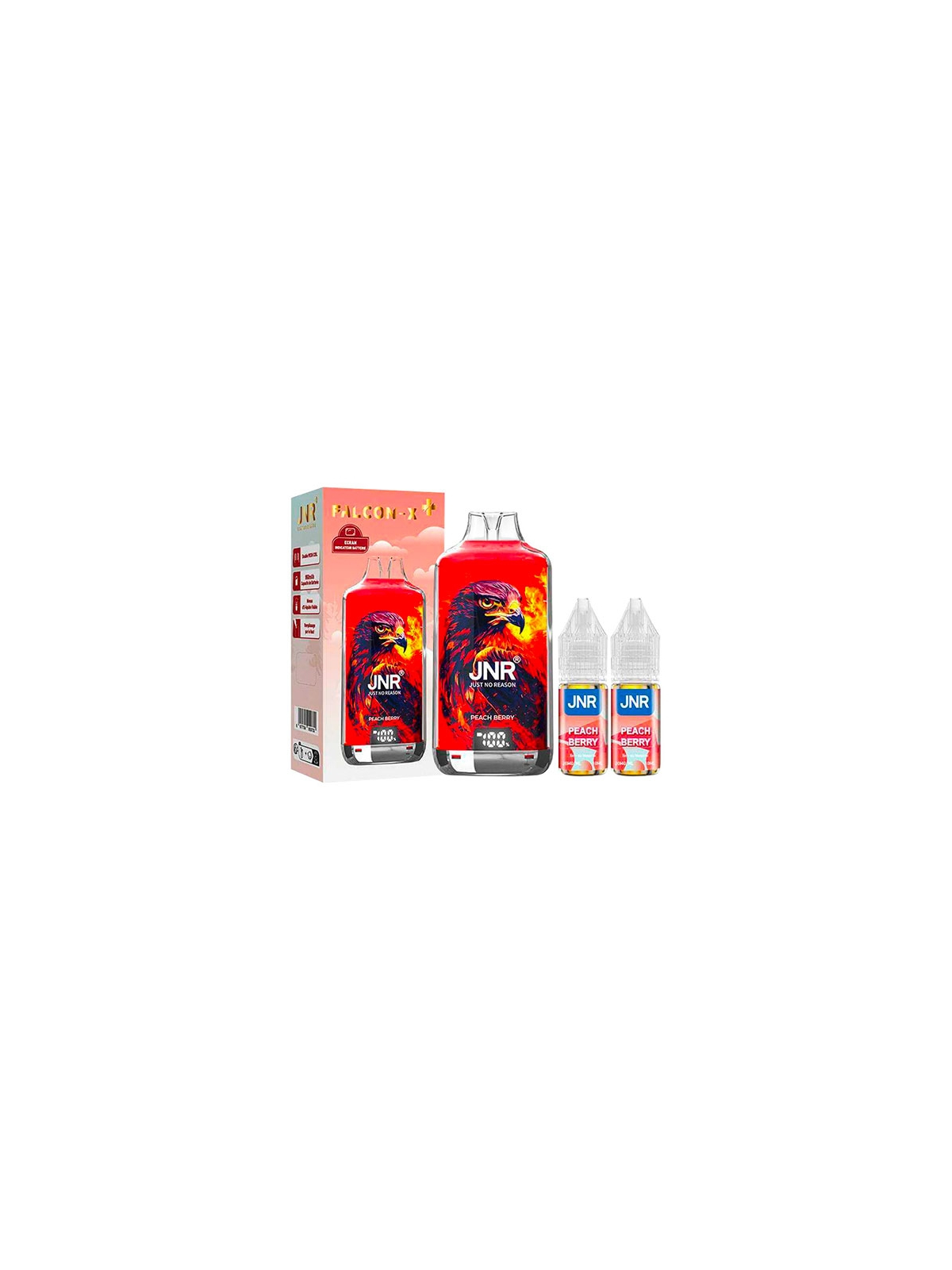 POD RECHARGEABLE - FALCON X 2800 JNR - PEACH BERRY