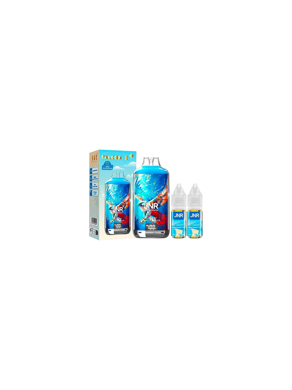 POD RECHARGEABLE - FALCON X 2800 JNR - BLUEBERRY POMEGRANATE ICE