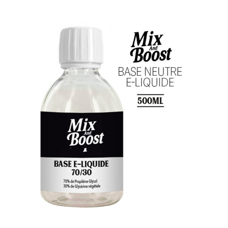 BASE NEUTRE  - MIX AND BOOST 500ML Eliquide-Shop