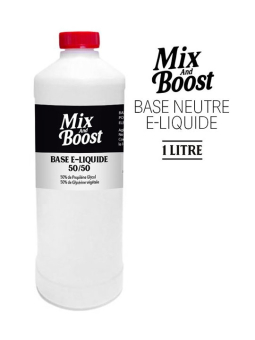 BASE NEUTRE 1 LITRE - MIX AND BOOST Pas Cher