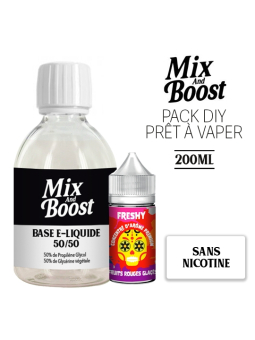Pack DIY PACK DIY - FRUITS ROUGES GLACÉS 200ML – FRESHY préparation e-liquide pour vapoteur