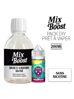Pack DIY PACK DIY - DRAGON GLACÉ 200ML – FRESHY préparation e-liquide meilleur prix