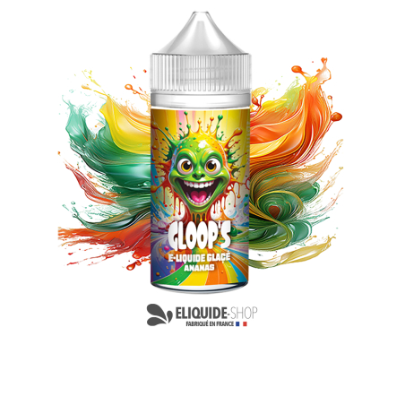 E-liquide pas cher GLOOP’S Ananas Glacé 100ml – saveur fruitée et givrée