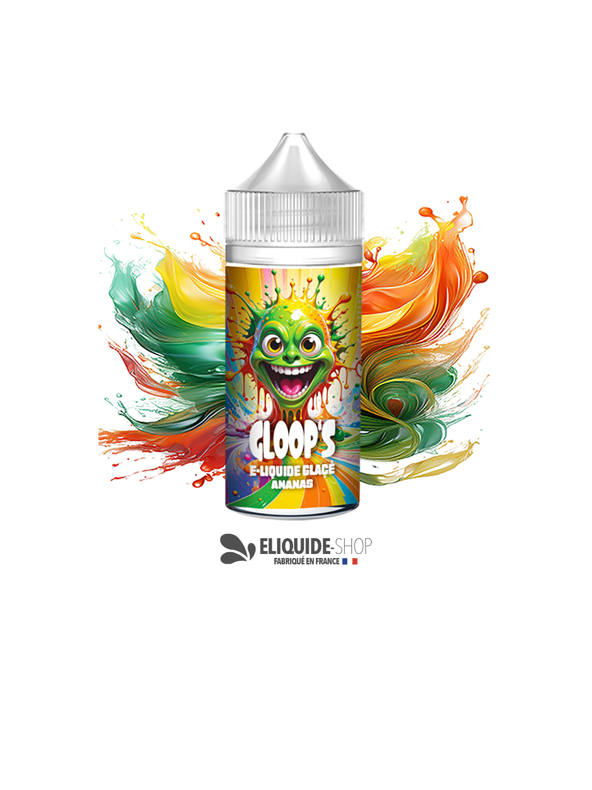 E-liquide pas cher GLOOP’S Ananas Glacé 100ml – saveur fruitée et givrée