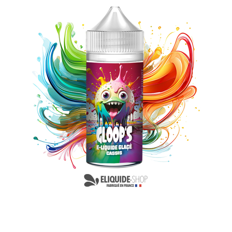 E-liquide pas cher GLOOP’S Cassis Glacé 100ml – arôme cassis intense et frais