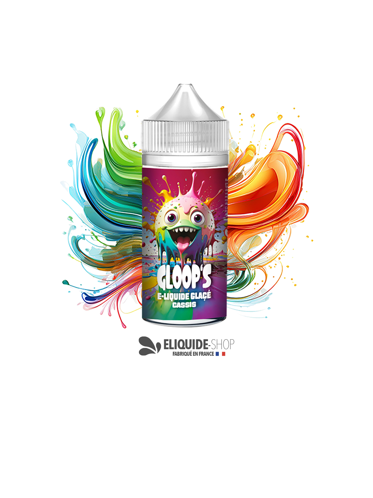 E-liquide pas cher GLOOP’S Cassis Glacé 100ml – arôme cassis intense et frais