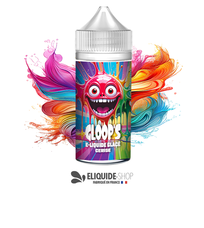 E-liquide pas cher GLOOP’S Cerise Glacée 100ml – goût cerise sucrée et fraîche