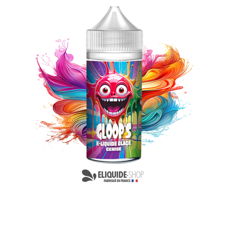 E-liquide pas cher GLOOP’S Cerise Glacée 100ml – goût cerise sucrée et fraîche