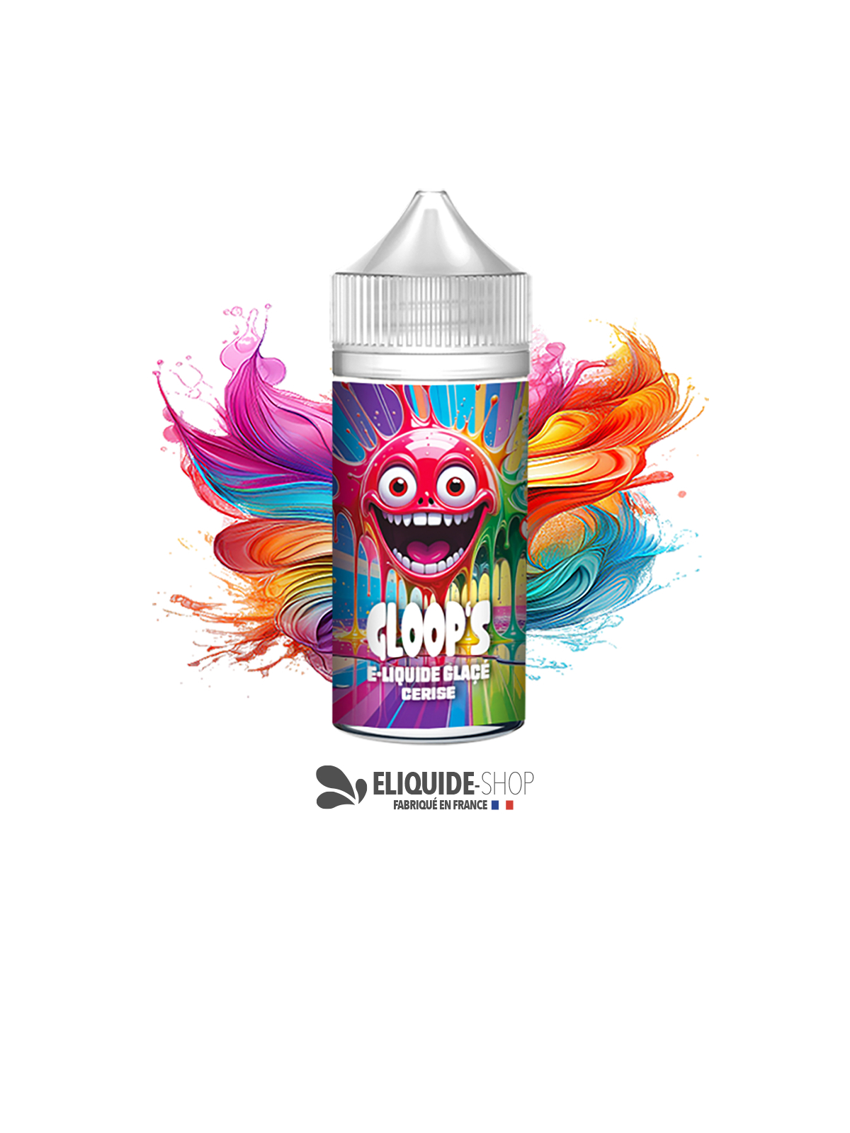 E-liquide pas cher GLOOP’S Cerise Glacée 100ml – goût cerise sucrée et fraîche