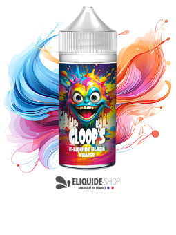 E-liquide pas cher GLOOP’S Fraise Glacée 100ml – fraise sucrée et fraîche